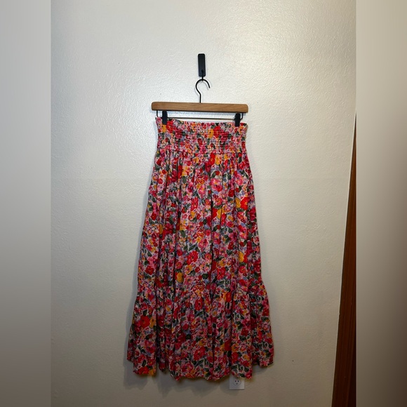 Natural Life Flora Convertible Skirt - Bright Pink Floral - Picture 4 of 6